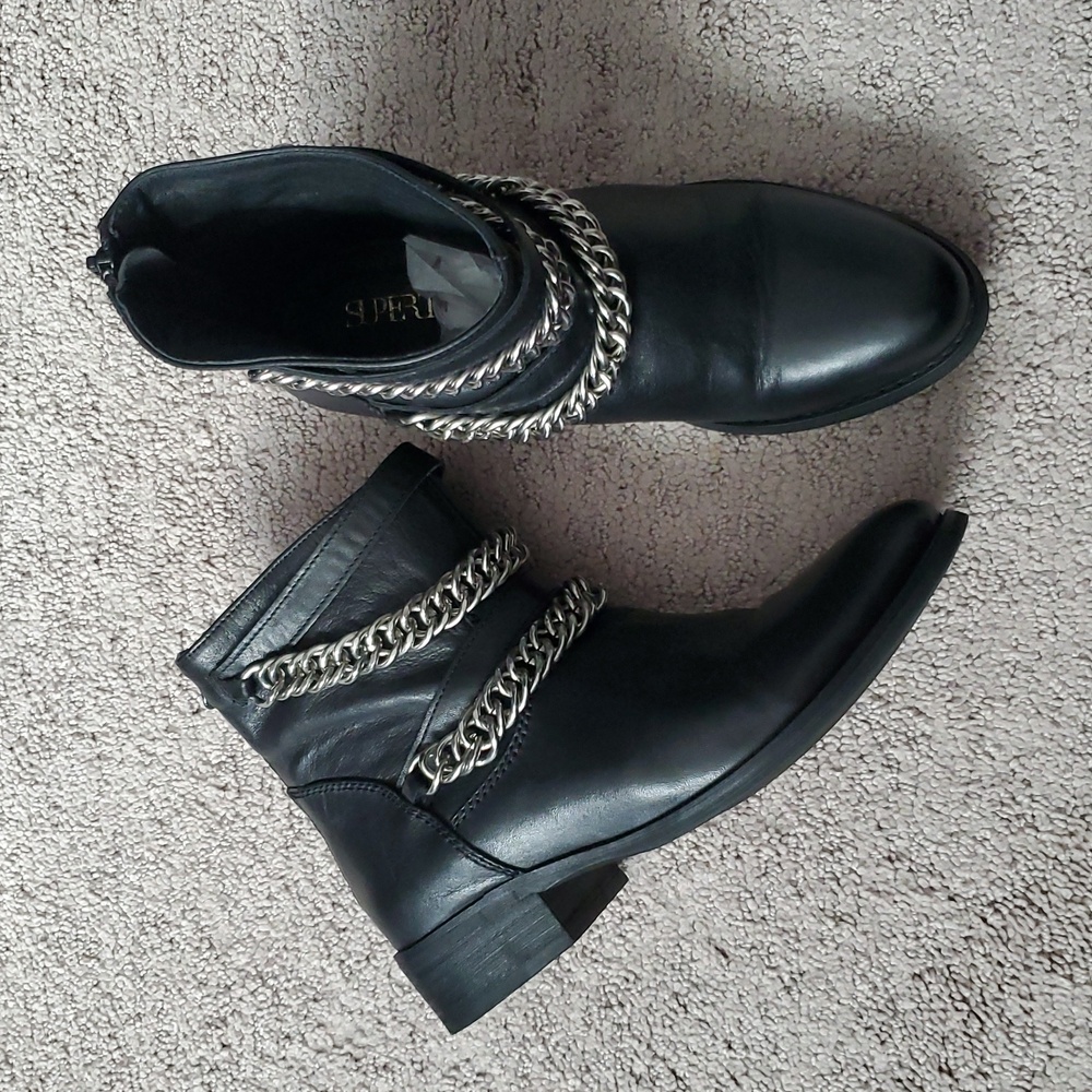 SUPERTRASH Leather Moto Boots
